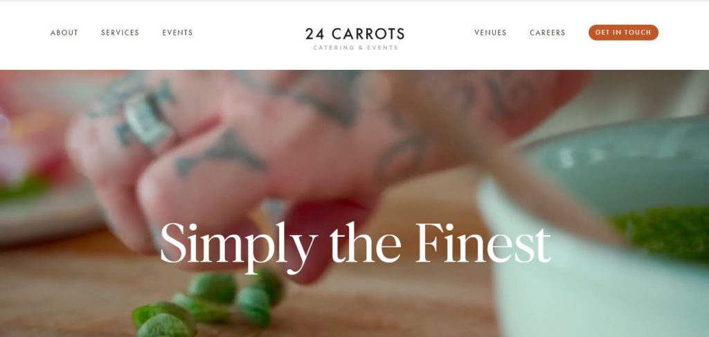 24 Carrots Catering and Event Website