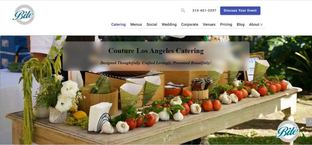 Bite Catering Website