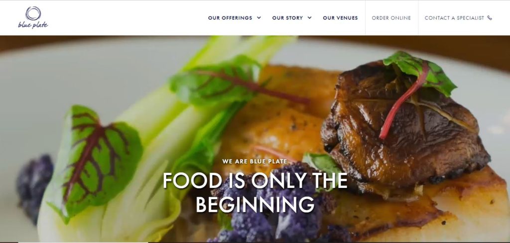 Blue Plate Catering Website