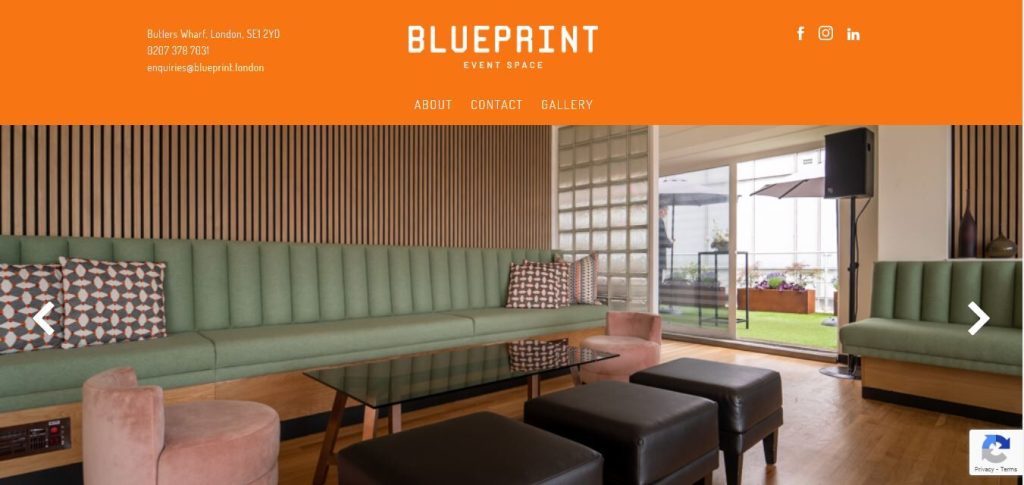 Blue Print Catering Website