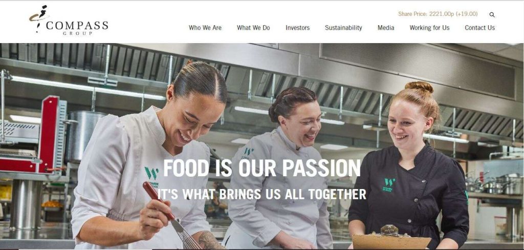 Compass Group Catering Website