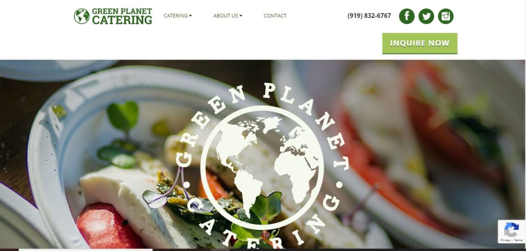 Green Planet Catering Website