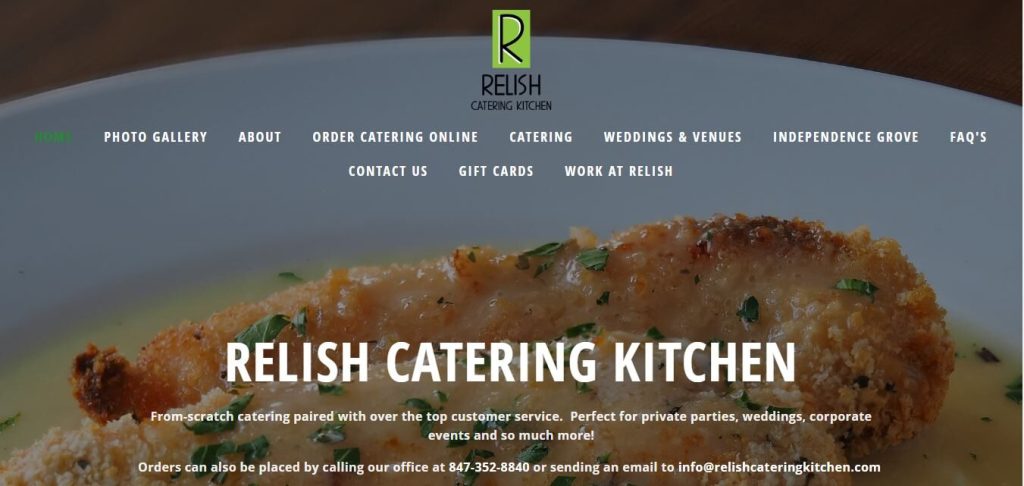 Relish Catering Website