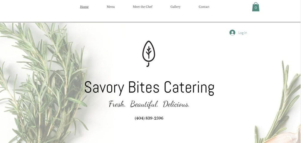 Savory Bites Catering Website