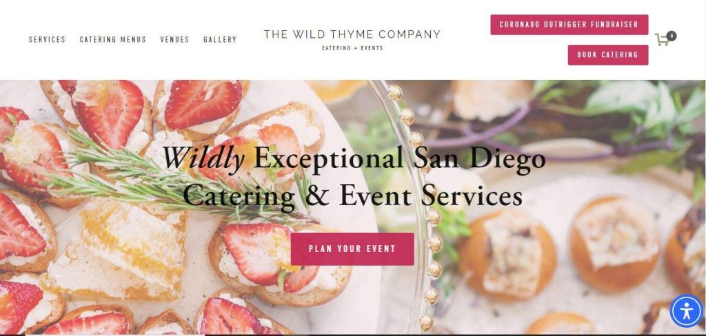 Wild Thyme Catering Website